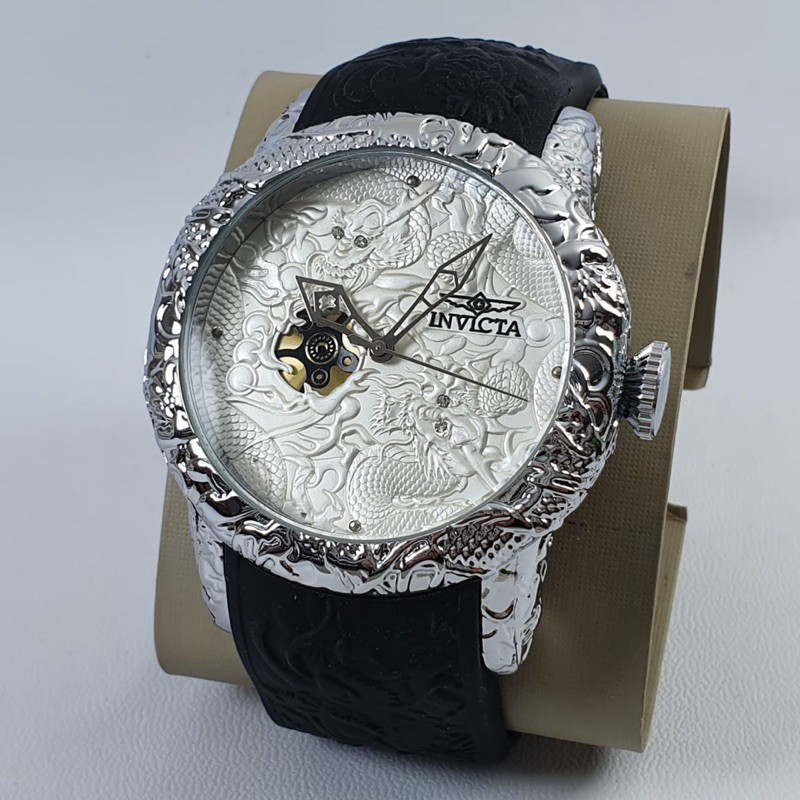 (BISA COD) JAM TANGAN PRIA/WANITA MEWAH INVICTA RUBBER FREE BOX