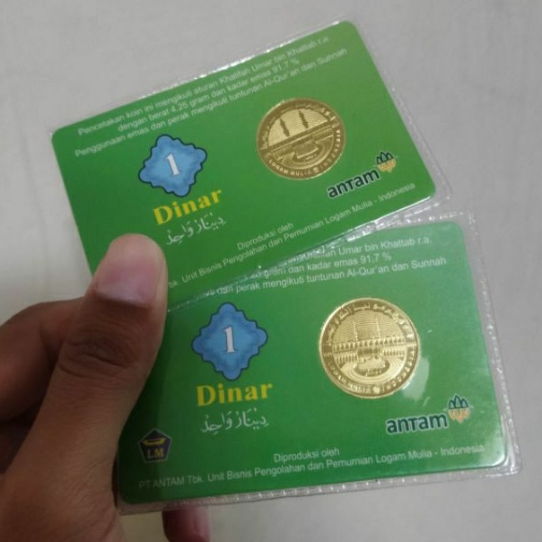 Koin Dinar Peruri 4.25g bukan antam/imn/wakala/sala