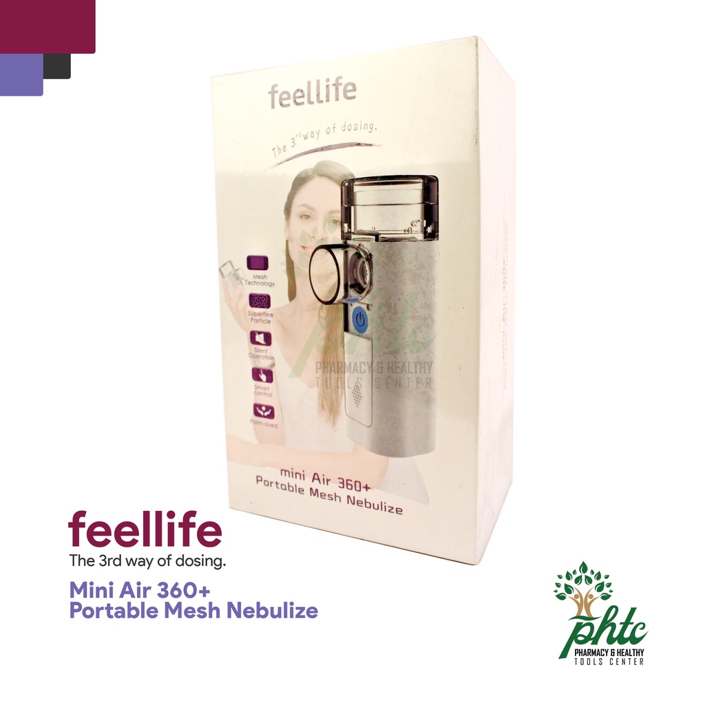 FEELLIFE Nebulizer Portable Mini Air 360+ l Alat Bantu Uap Portable