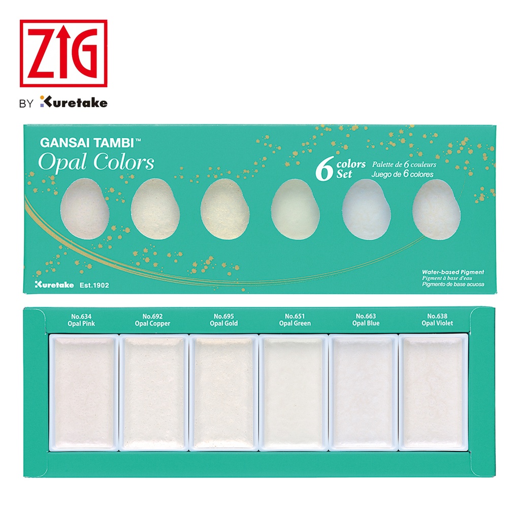 

ZIG KURETAKE Gansai Tambi Opal Set 6 Colors MC20OC/6V