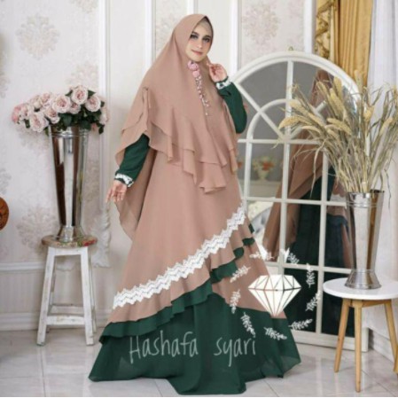 Syari Hashafa Baju Gamis Muslim Terbaru 2020 2021 Model Baju Pesta Wanita kekinian