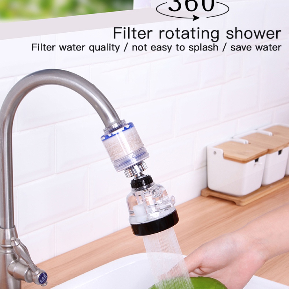 360° Rotation Double layer filtration Third gear supercharging Water tap Shower Bubbler water filter water purifier -OW-