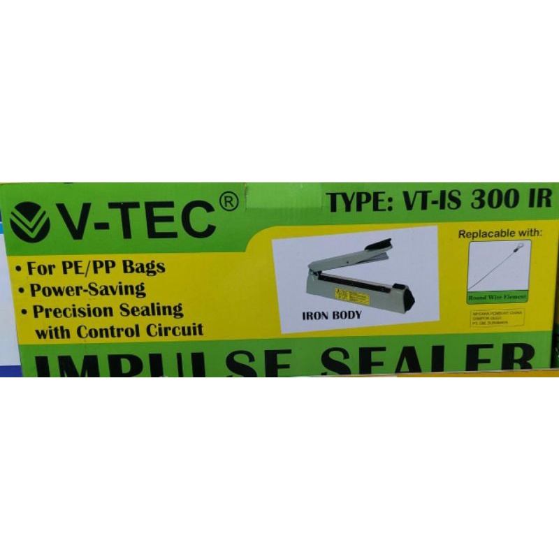 

IMPULSE SEALER VTECH 300 IR / MESIN PRESS PLASTIK