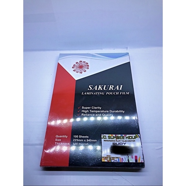 

SAKURAI LAMINATING POUCH FILM 225mm x 340mm