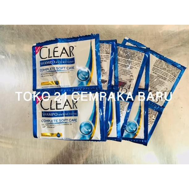 shampoo Clear Shampo BIRU 1 RENCENG isi 12 SACHET | Shampoo Anti Ketombe Clear
