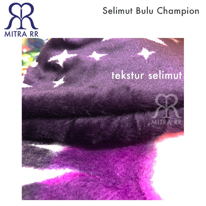 Selimut Bulu Champion Super Soft Blanket 180x210 cm Motif Elegant