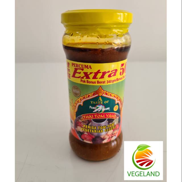 

Peace Brand Thai Tom Yum / bumbu Tom Yum Vegetarian 340gr
