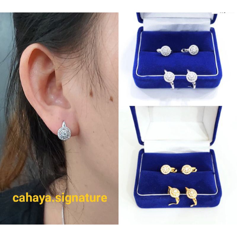 ANTING JEPIT DEWASA PERAK 925 LAPIS MAS