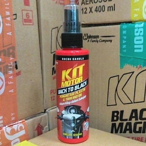 KIT PENGHITAM MOTOR Kit Motor Back to Black Trim Restorer 115 ml Penghitam Plastik &amp; Trim Motor