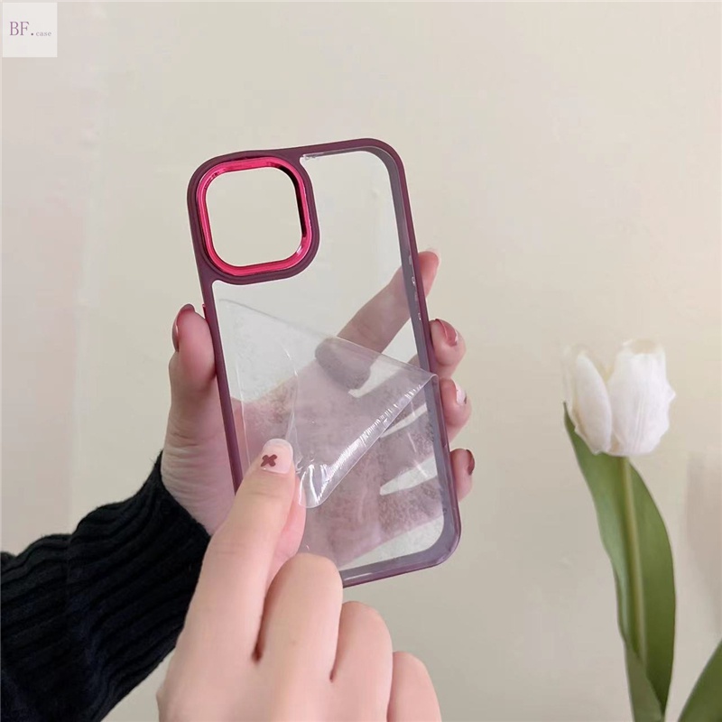 Hard Case Bahan Akrilik Transparan Untuk IPhone 14 13 12 11 Pro Max 14max