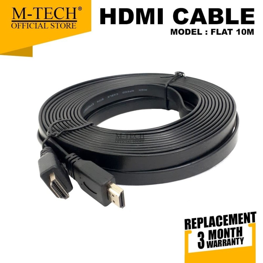 Kabel HDMI to HDMI 10 Meter High Speed Full HD 1080P Original M-Tech