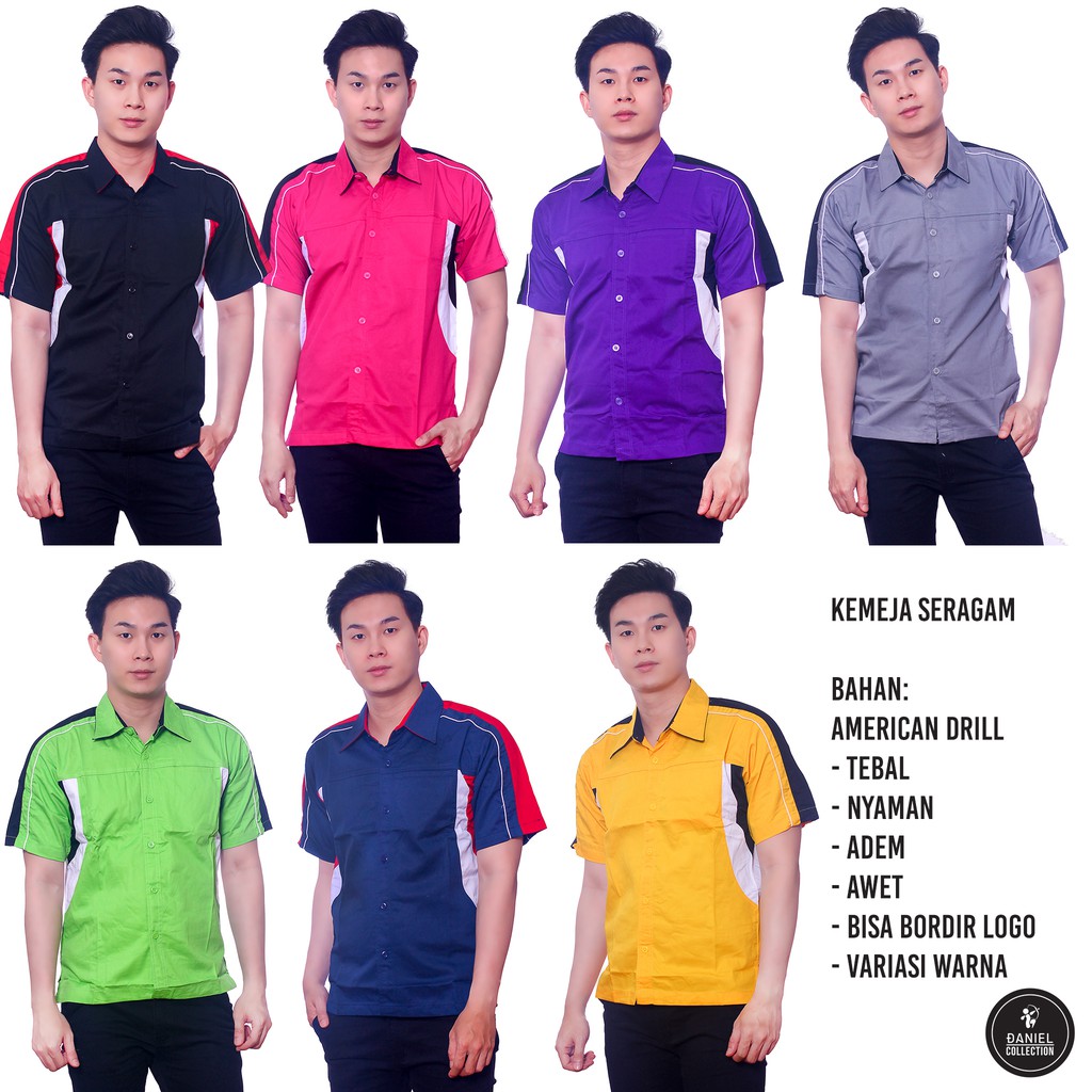 Baju Seragam Kemeja Kerja Kantor Lapangan 001 Shopee Indonesia