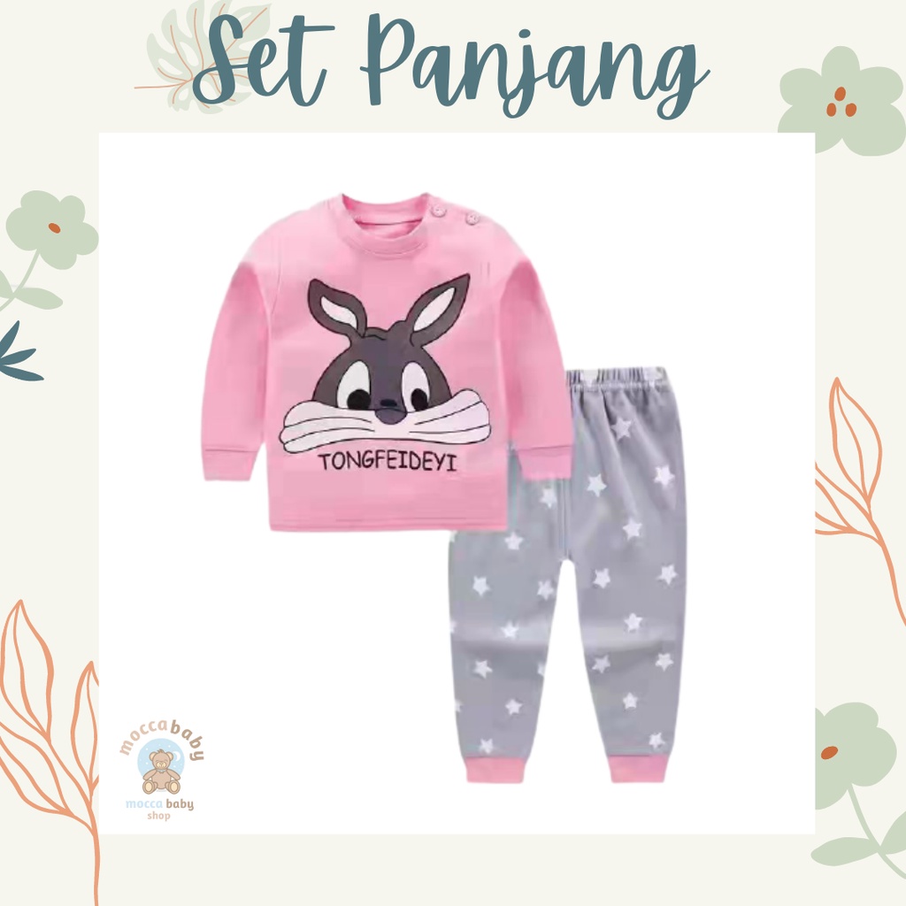 MBSS Baju Premium Anak Bayi Piyama Jumper Jumpsuit Celana Tidur Lengan Panjang NEW H5 110