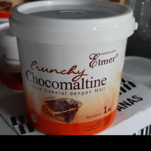 

Crunchy chocomaltine ELMER 1kg kemasan pail