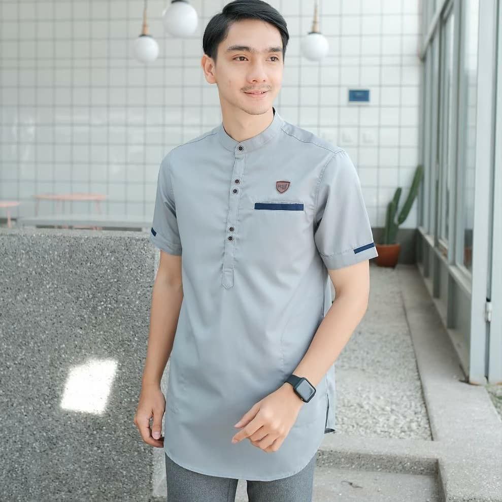 Koko Kurta Lengan Pendek Matt Katun Adem Tebal Terlaris