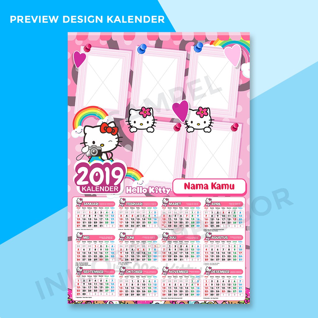 Kalender 2020 Custom Kalender Lucu