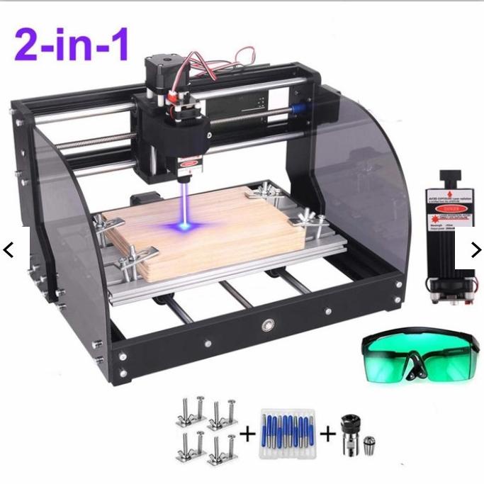 CNC Printer 3D Ukir Kayu Laser Engraving Machine Laser CNC 3018 Pro