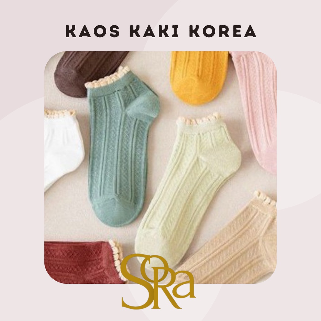 Kaos Kaki Korea / Kaos Kaki Renda / Kaos Kaki Pendek