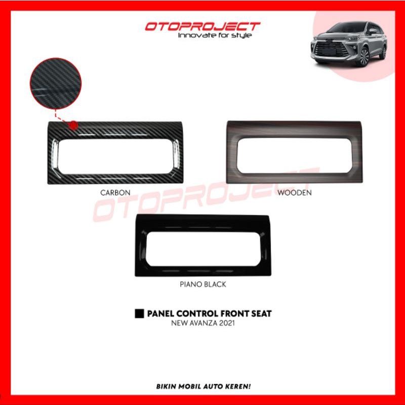 panel Control Front Seat Depan Avanza Xenia 2021 2022 Hitam Wood Carbon Otoproject