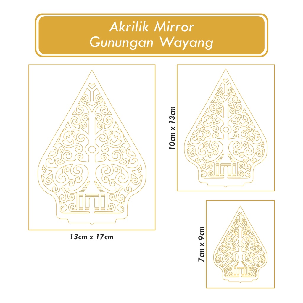 Akrilik Gunungan Wayang