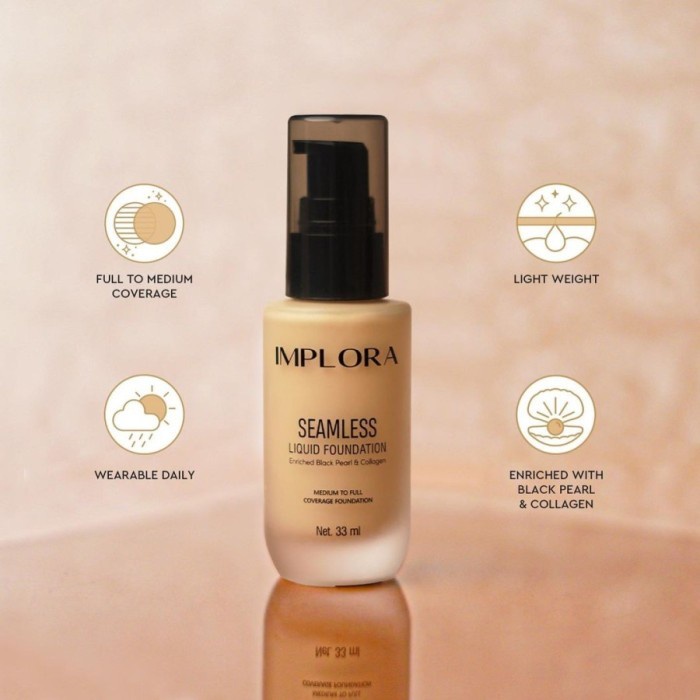 IMPLORA SEAMLESS LIQUID FOUNDATION - FOUNDATION IMPLORA - 110 Ivory