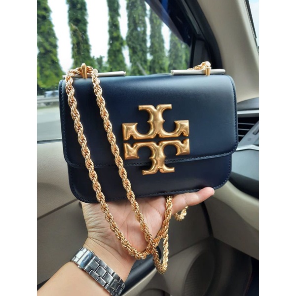 Tas Tory Burch Original TB Eleanor Shoulder Bag Small Navy