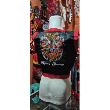 Rompi ganong bordir / rompi ganong / baju ganong / baju ganongan / barongan / reog / kuda lumping