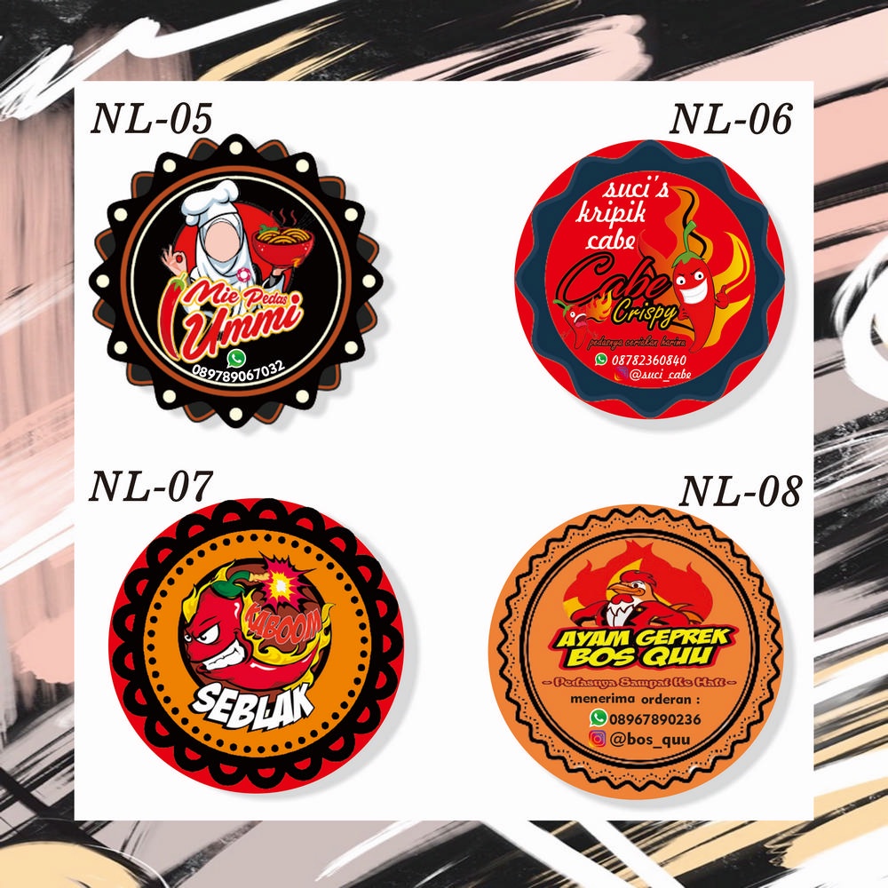 

CETAK STIKER LABEL KEMASAN MAKANAN SEHARI JADI!