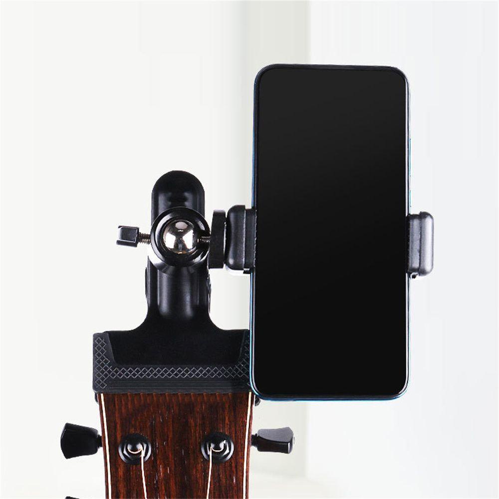 Needway Klip Kepala Gitar Alat Musik Multi-Fungsi Bracket Stand Siaran Langsung Aksesoris Gitar Bagian Gitar Tripod Klip Head