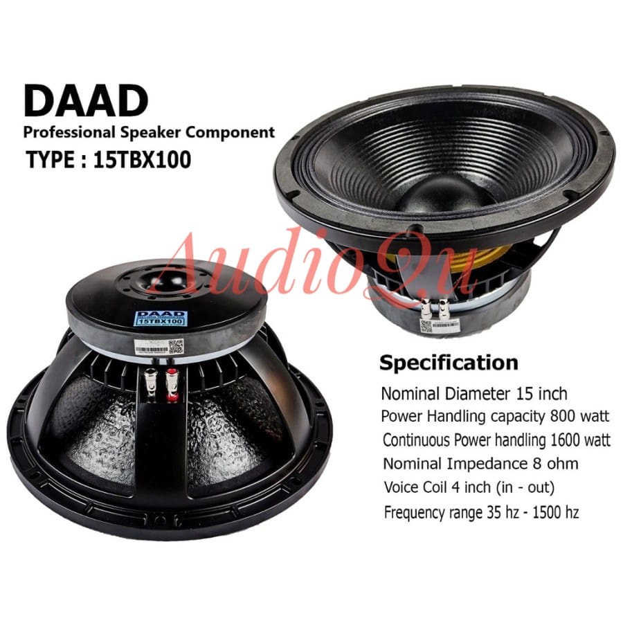 SPEAKER KOMPONEN DAAD 15TBX100 / 15 TBX100 / 15 TBX 100