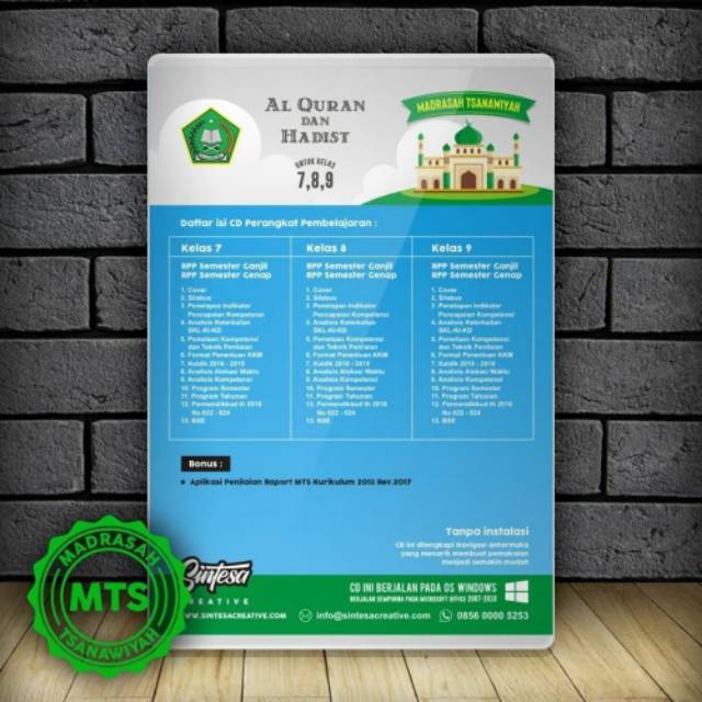 Cd Rpp Al Quran Dan Hadist Mts Kelas 7 8 Dan 9 K13 Revisi Terbaru Full 2 Semester Shopee Indonesia