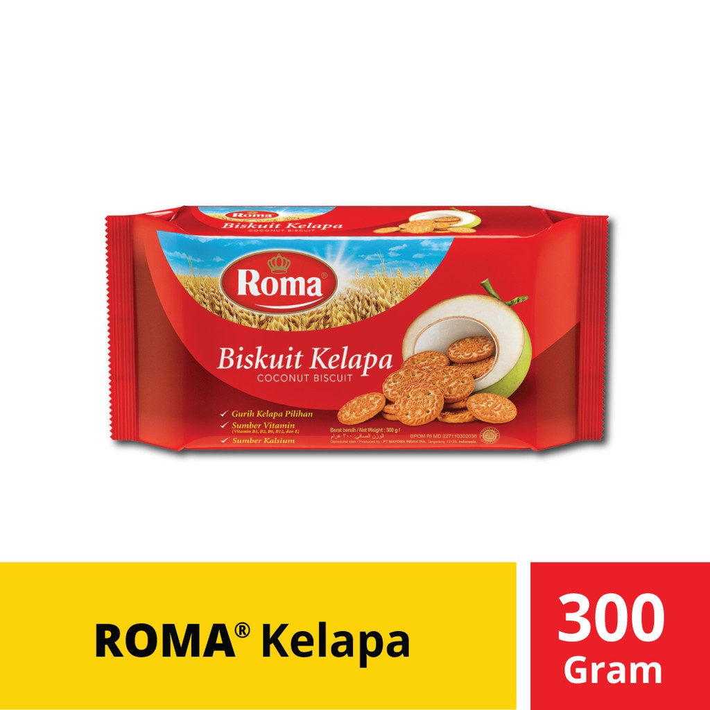 

Roma Kelapa 300gr/Snack/Camilan/Biscuit/Makanan Ringan/Biskuit