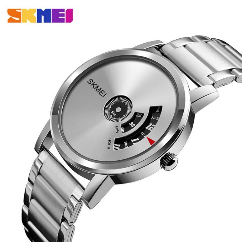 (COD) SKMEI 1260 Jam Tangan Pria Bisa Wanita Analog Tali Stainless Steel | Jam Tangan Keren Elegan | Jam Tangan Kekinian TERLARIS