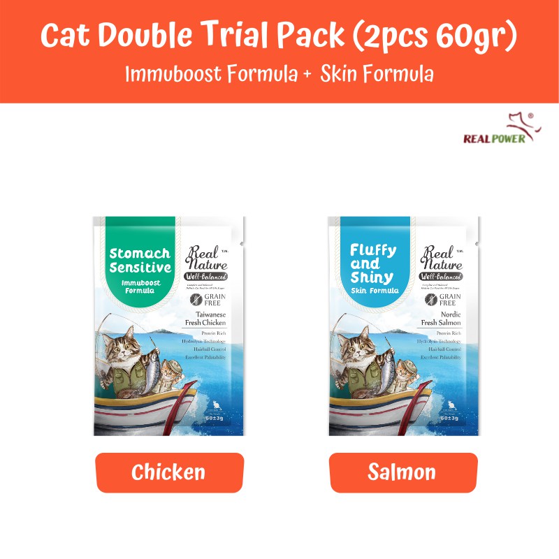 RealPower - Real Nature Double Trial Pack Makanan Kucing Makanan Anjing