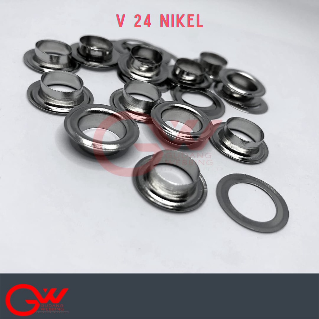 MATA ITIK / MATA DOMBA / V 24 NIKEL (100pcs)