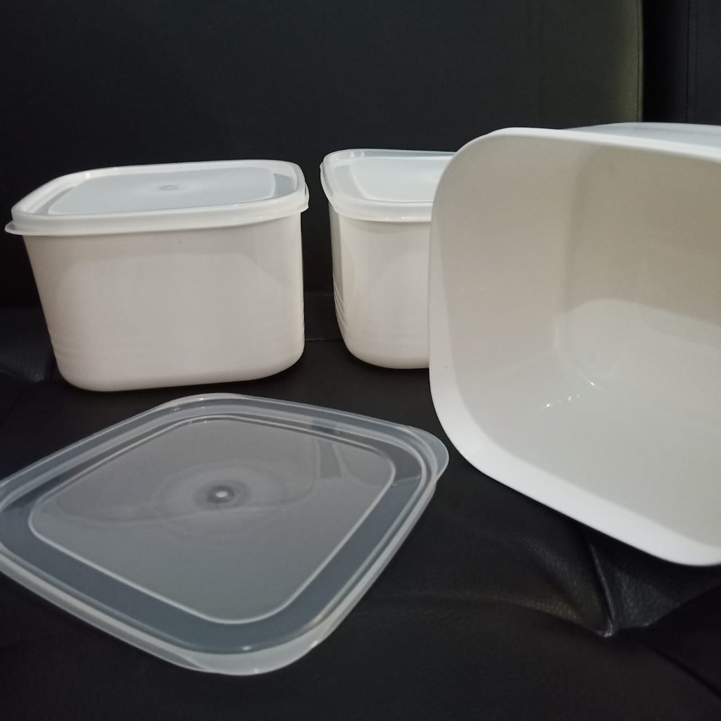 TEMPAT MAKANAN SERBAGUNA SEALWARE D'GOAL PUTIH TEBAL - TEPAK MAKAN MURAH TEPAK MAKAN PLASTIK TEMPAT 