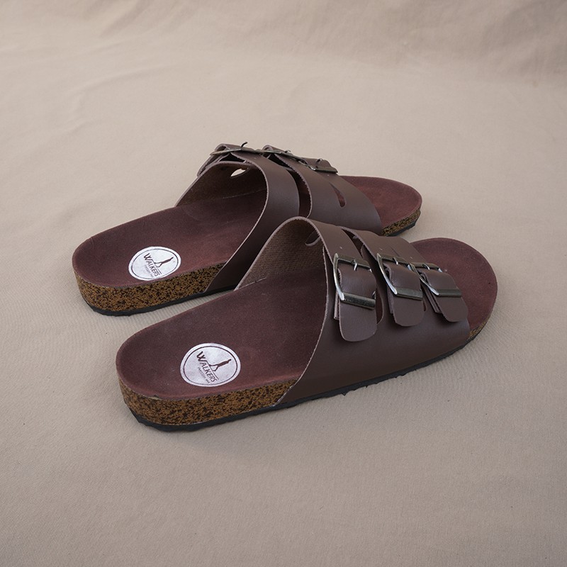 BAYAR DI TEMPAT!! Sandal Casual Pria Walkers Gepser 3 Coklat Sendal Slide Puyuh Kasual Slop Santai