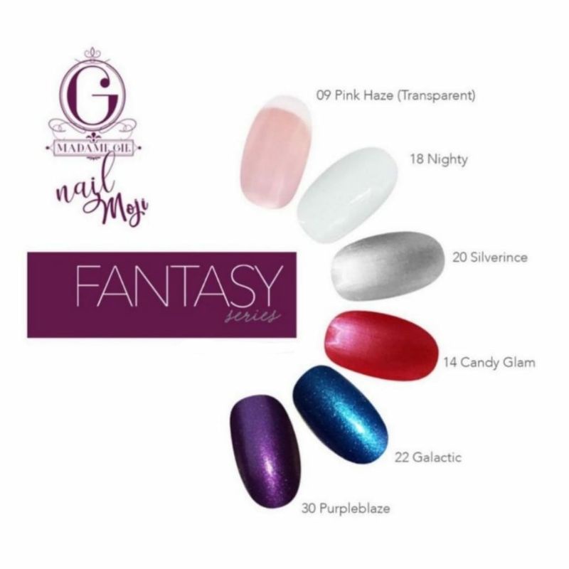 MADAME GIE Nail Moji Fantasy Series (Satuan) - Kutek / Cat Kuku