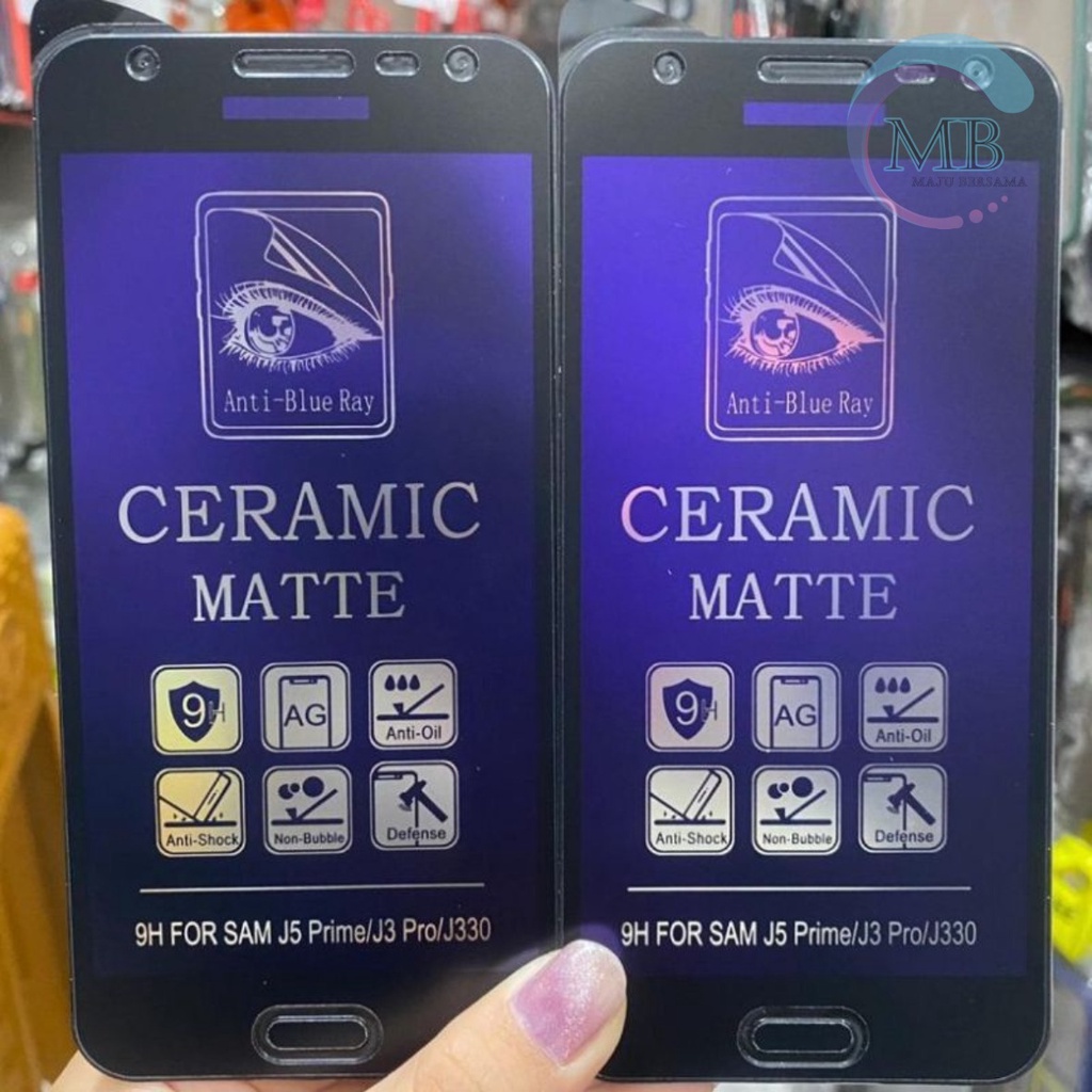 TEMPRED GLASS BLUE MATTE KERAMIK CERAMIC SAMSUNG A01 CORE A02 A02s A03 A03S A12 A13 A20s A73 A11 M11 M01 M10 M10s M20 M02 M02S M20S M30 M30S M32 A21 A21S MB3291