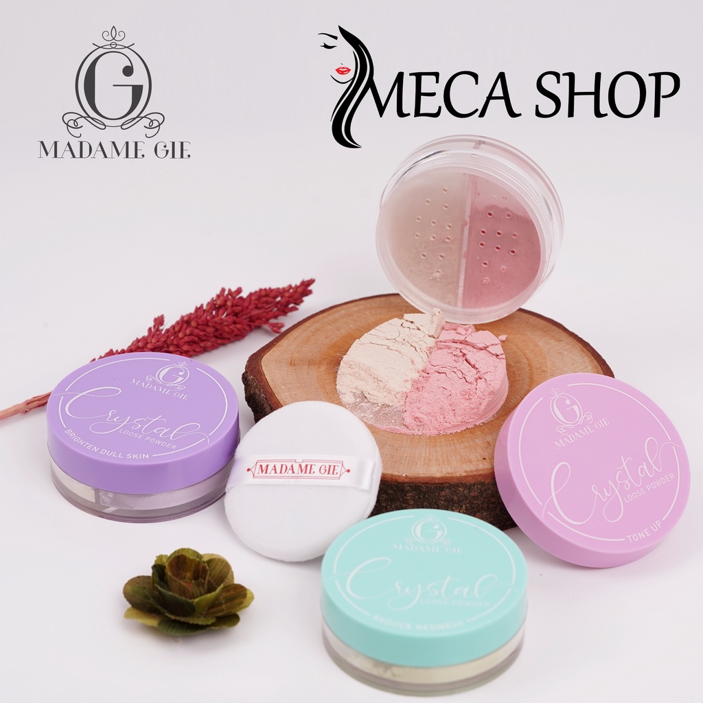 Madame Gie Powder Banana Loose Powder | Crystal Loose Powder | MakeUp | Bedak Tabur