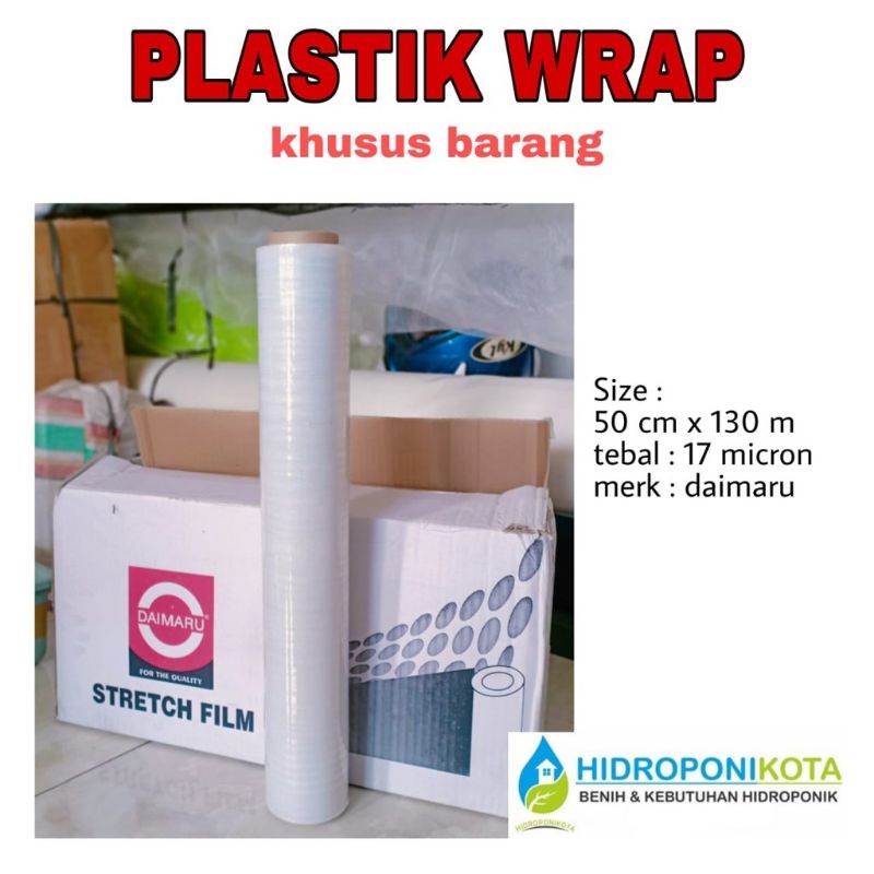 plastik wrap 130 meter - plastik wrap khusus barang