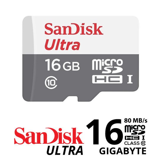 MicroSD Sandisk 16gb 80mb/s / Memori Card