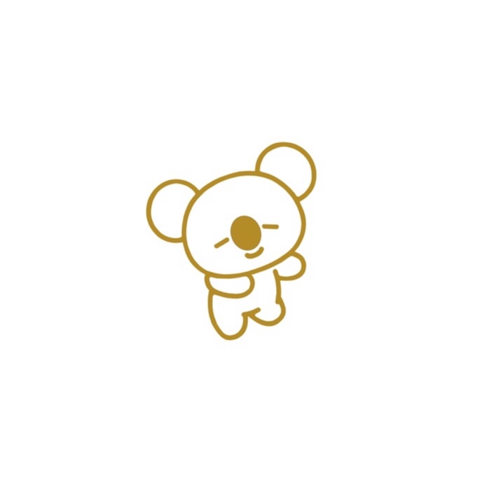 

Sticker BT21 koya Aesthetic Reflektif Anti Air - Gold