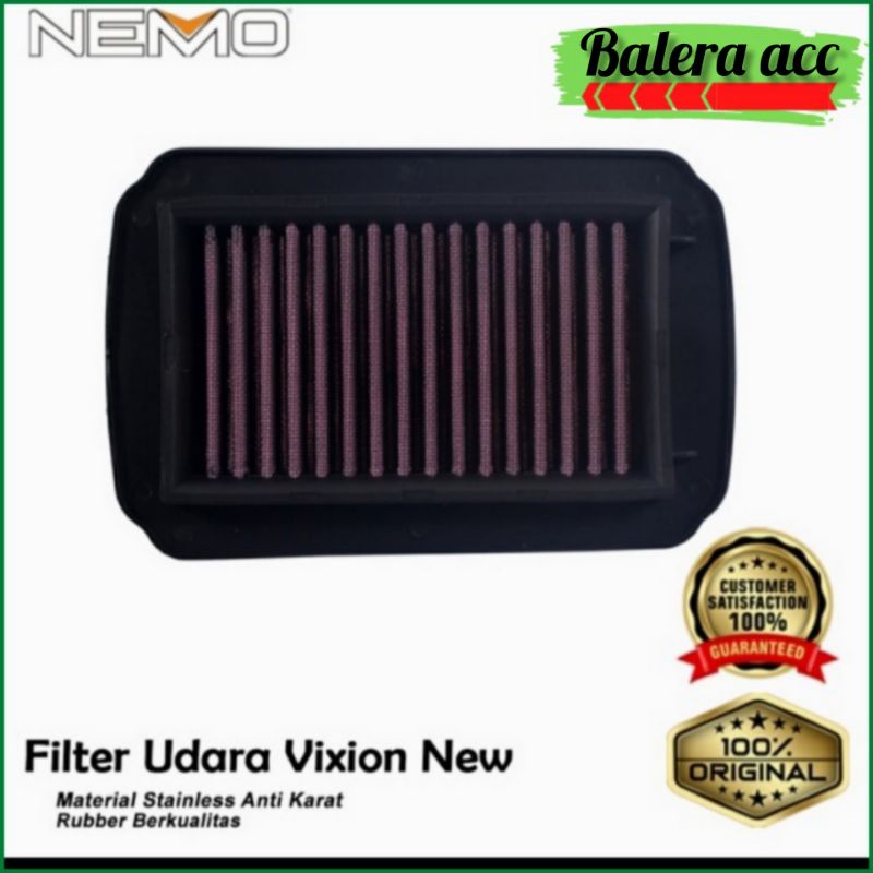 Filter Saringan Udara Untuk New Vixion NVL NVA Nemo Ferox