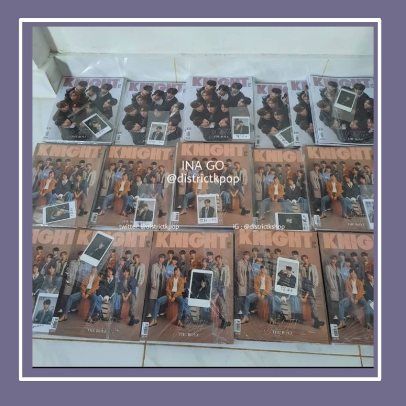READY STOCK KNIGHT CHINA MAGAZINE THE BOYZ JUYEON Q SUNWOO