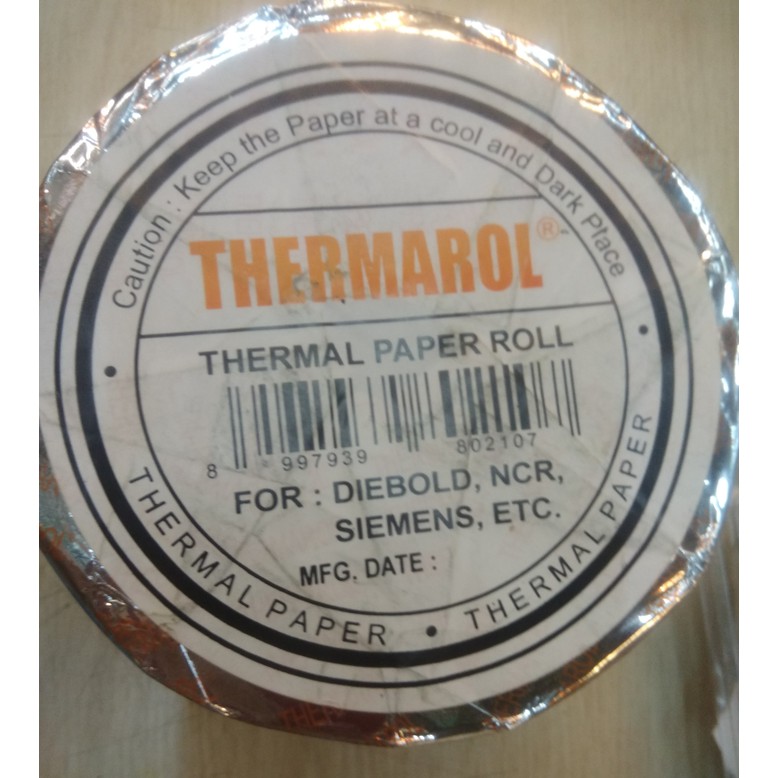 

New Kertas Thermal / Thermal Paper - Thermarol - 80mm x 200 mm (Core 1") Limited