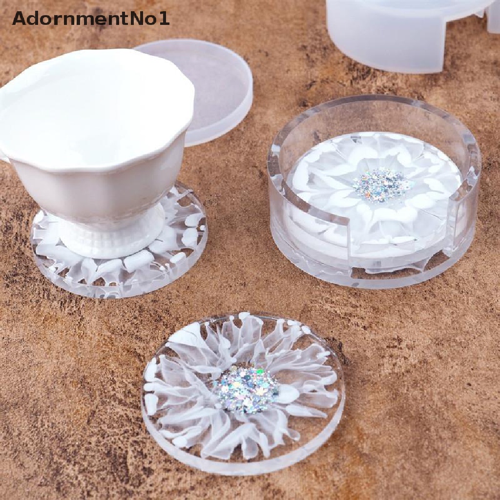 (AdornmentNo1) Set Cetakan Resin Epoksi DIY Bahan Silikon