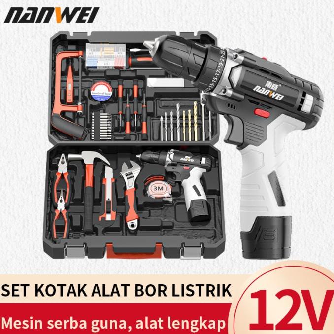 Kotak Alat Multifungsi Bor Listrik Set/Tukang Listrik tukang kayu Alat