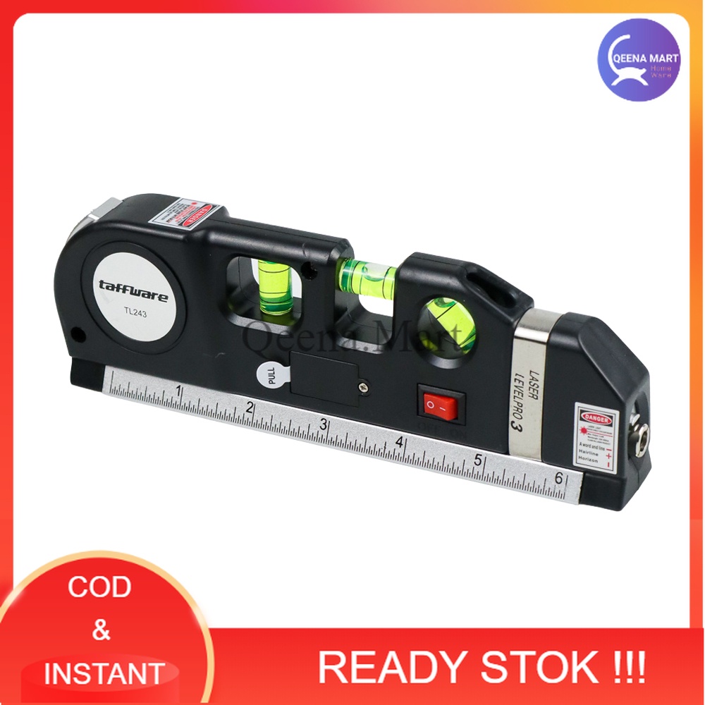 

LEVELPRO3 Penggaris Laser Horizontal Vertical 250CM + Waterpass - TL243