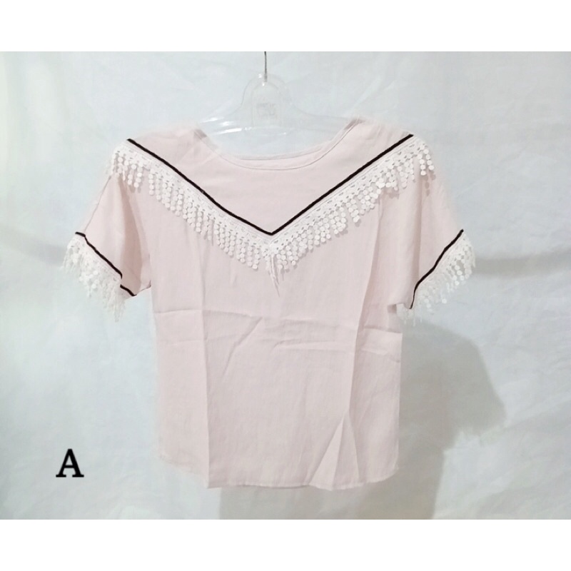 Baju atasan wanita korea style 2 warna terbaru